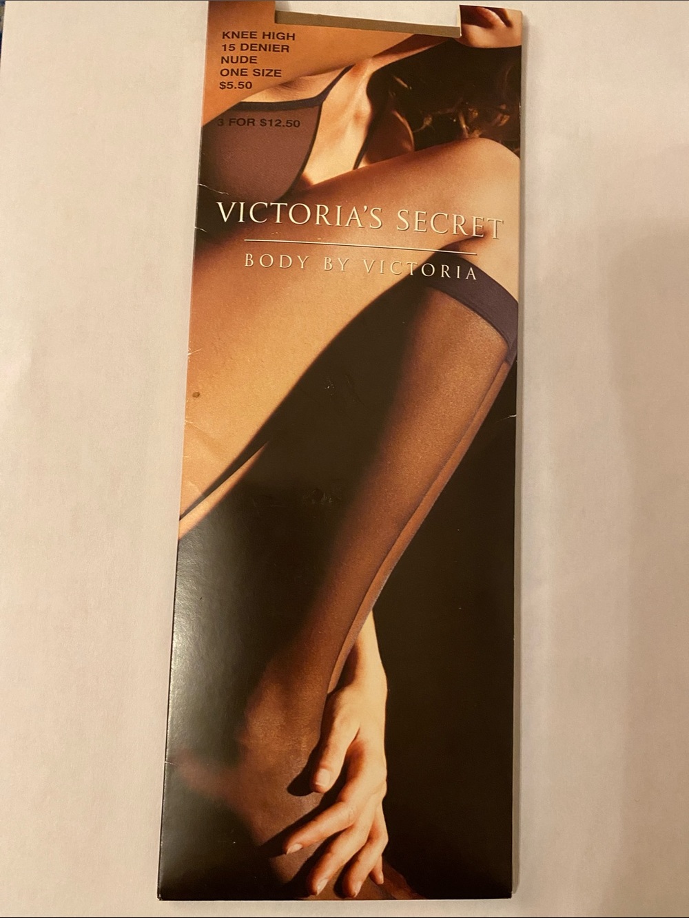 Victorias Secret Women Body by Victoria Knee Highs Stockings Pantyhose  Nude